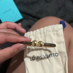 Louis Vuitton leather bracelet
